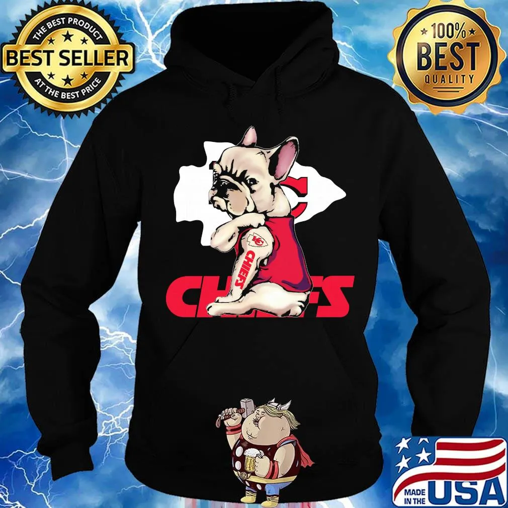 Pug tattoos kansas city chiefs football logo s Hoodie