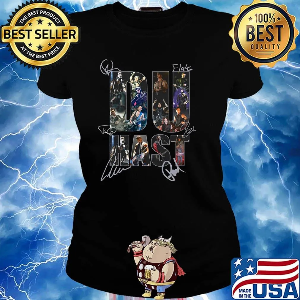 Rammstein band du hast members signatures s Ladies tee