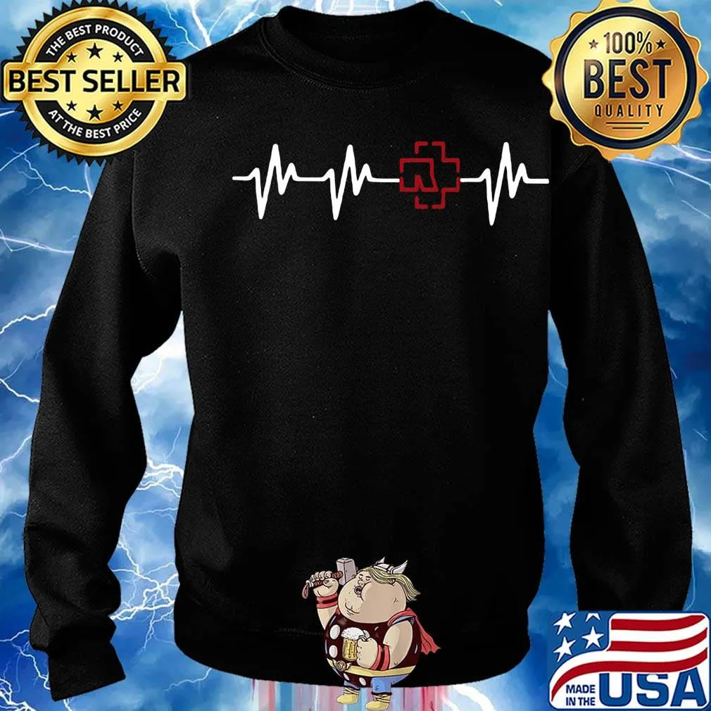 Rammstein band logo heartbeat s Sweater