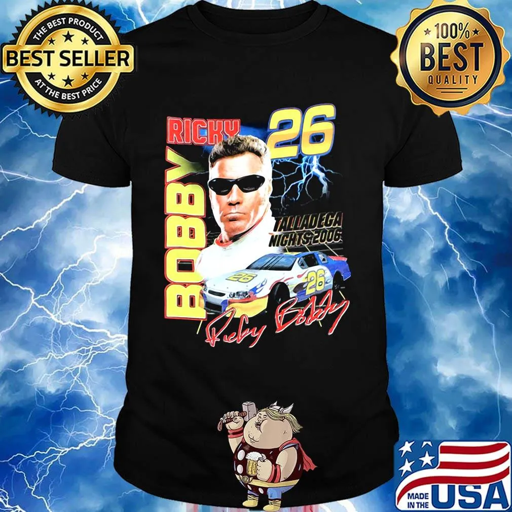Ricky bobby 26 talladega nights 2006 signatures shirt