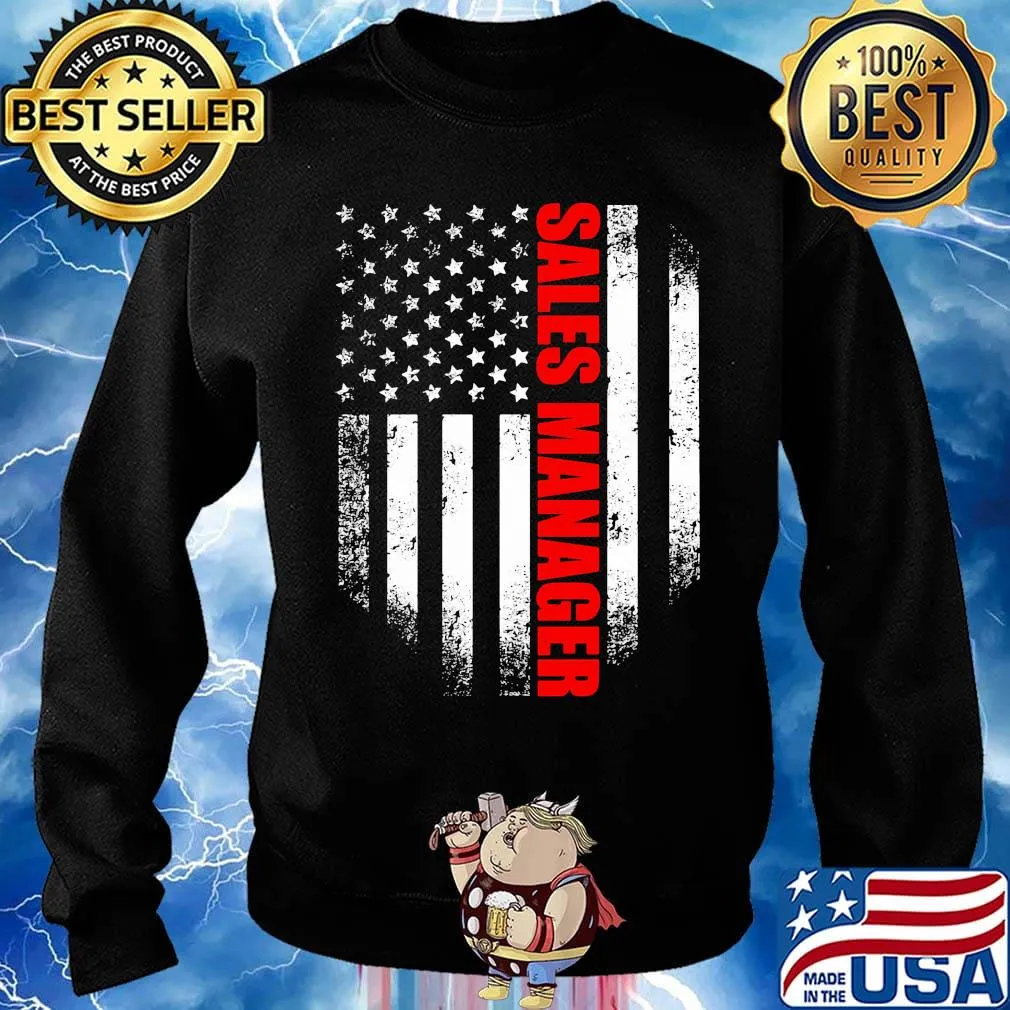 Sales manager american flag independence day s Sweater