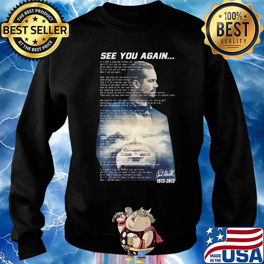See you again wiz khalifa signature s Sweater