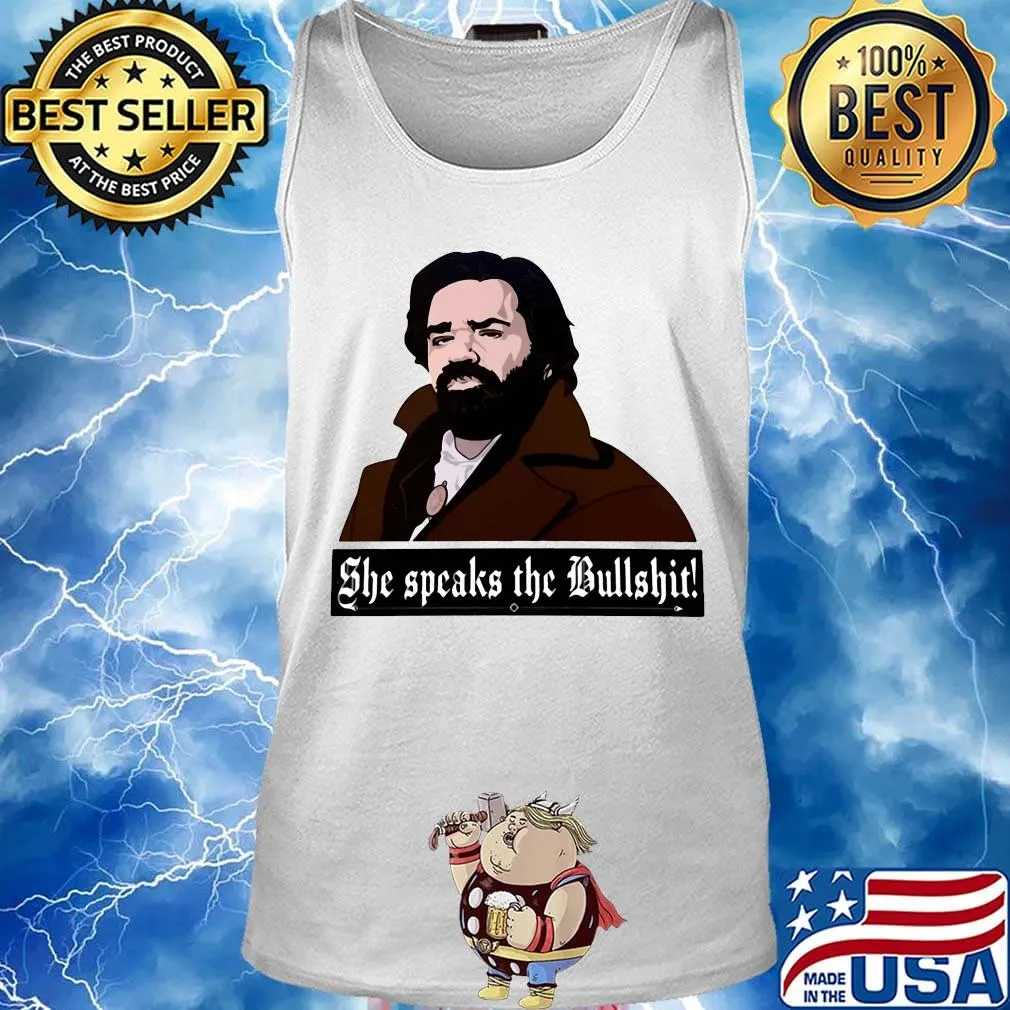 She speaks the bullshit s Tank top
