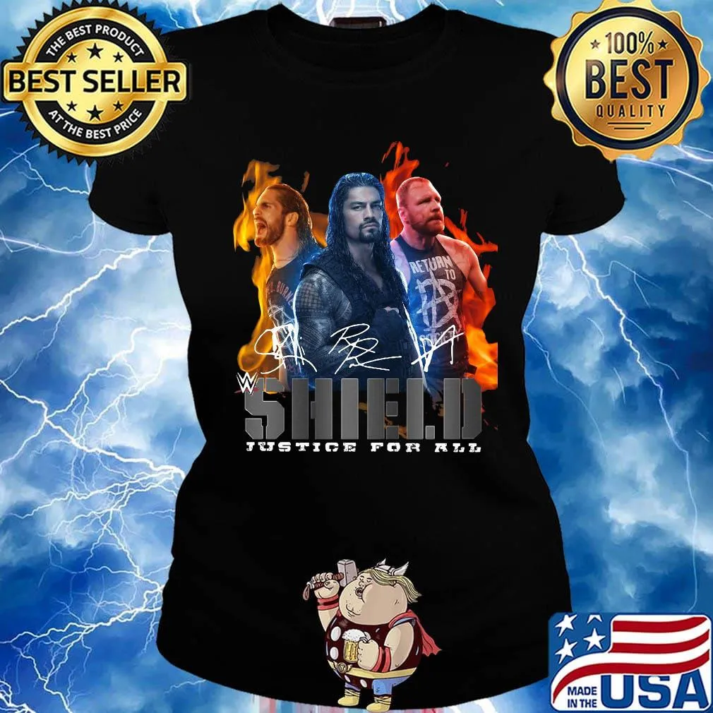 Shield justice for all signatures s Ladies tee