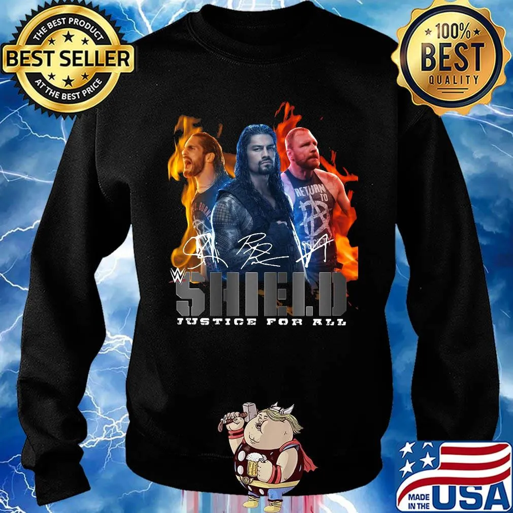 Shield justice for all signatures s Sweater
