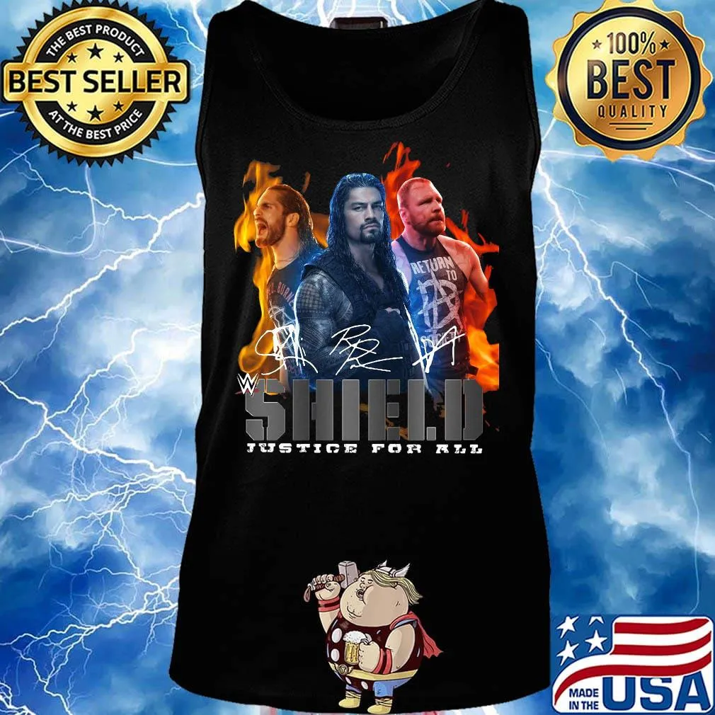 Shield justice for all signatures s Tank top