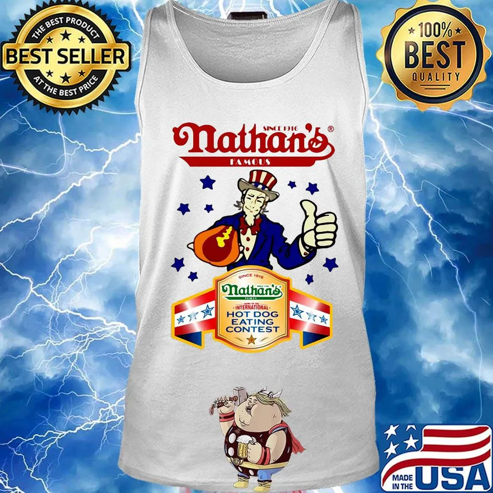 Since 1916 nathan's famous hot dog eating contets stars s Tank top