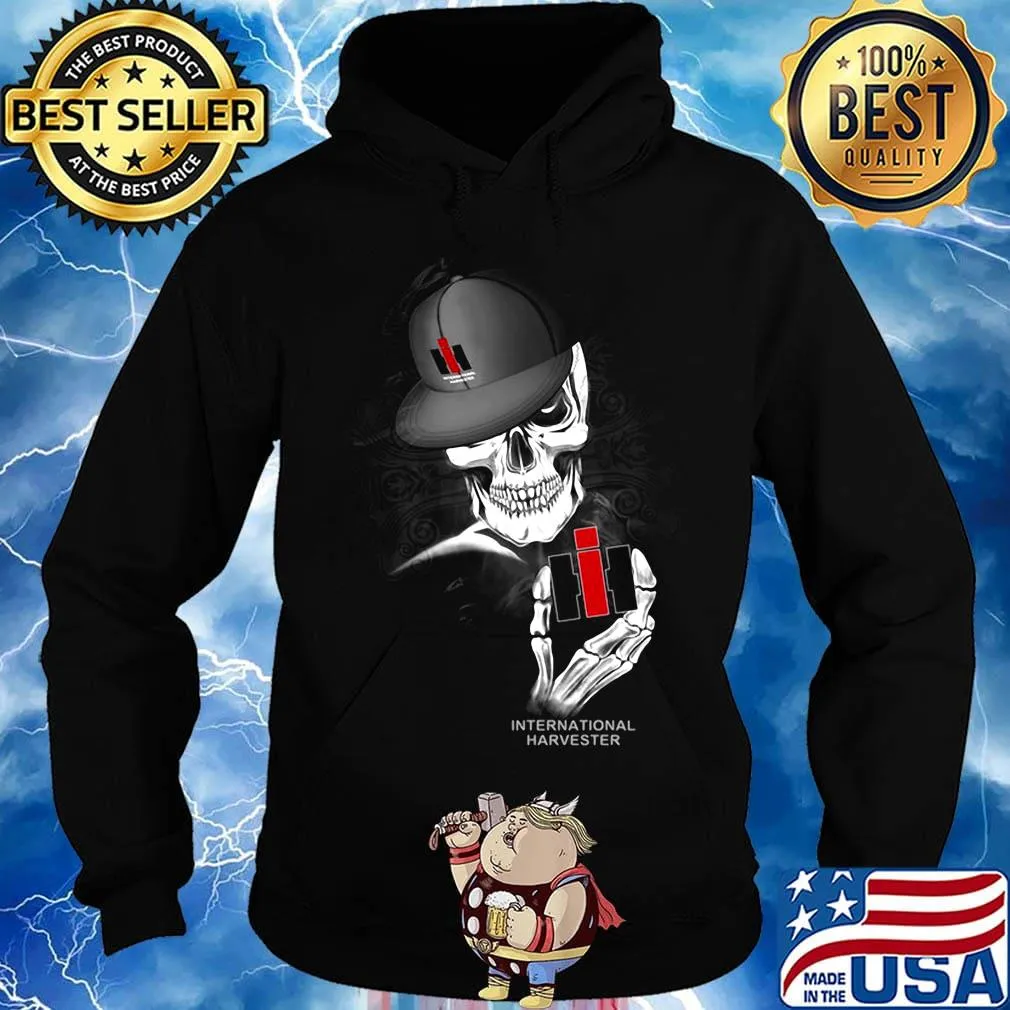 Skeleton skull international harvester logo s Hoodie