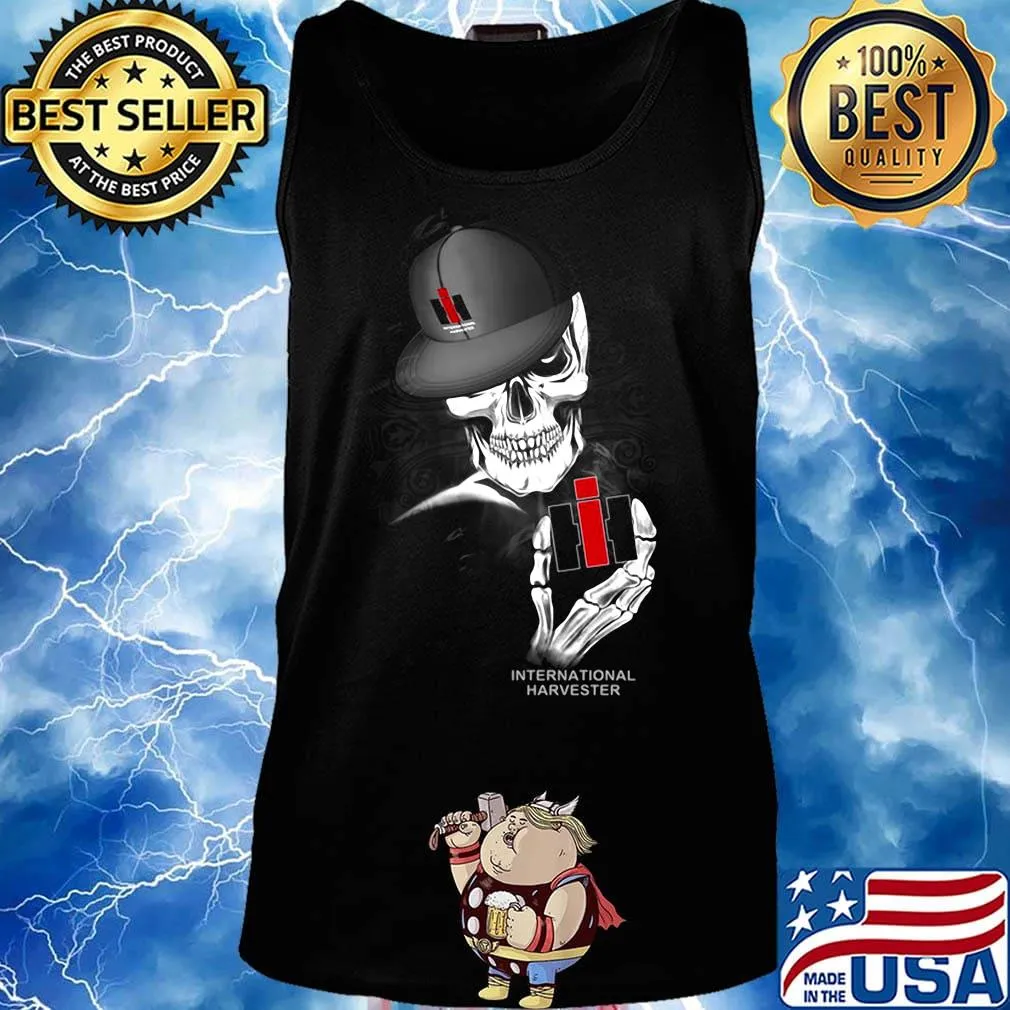 Skeleton skull international harvester logo s Tank top