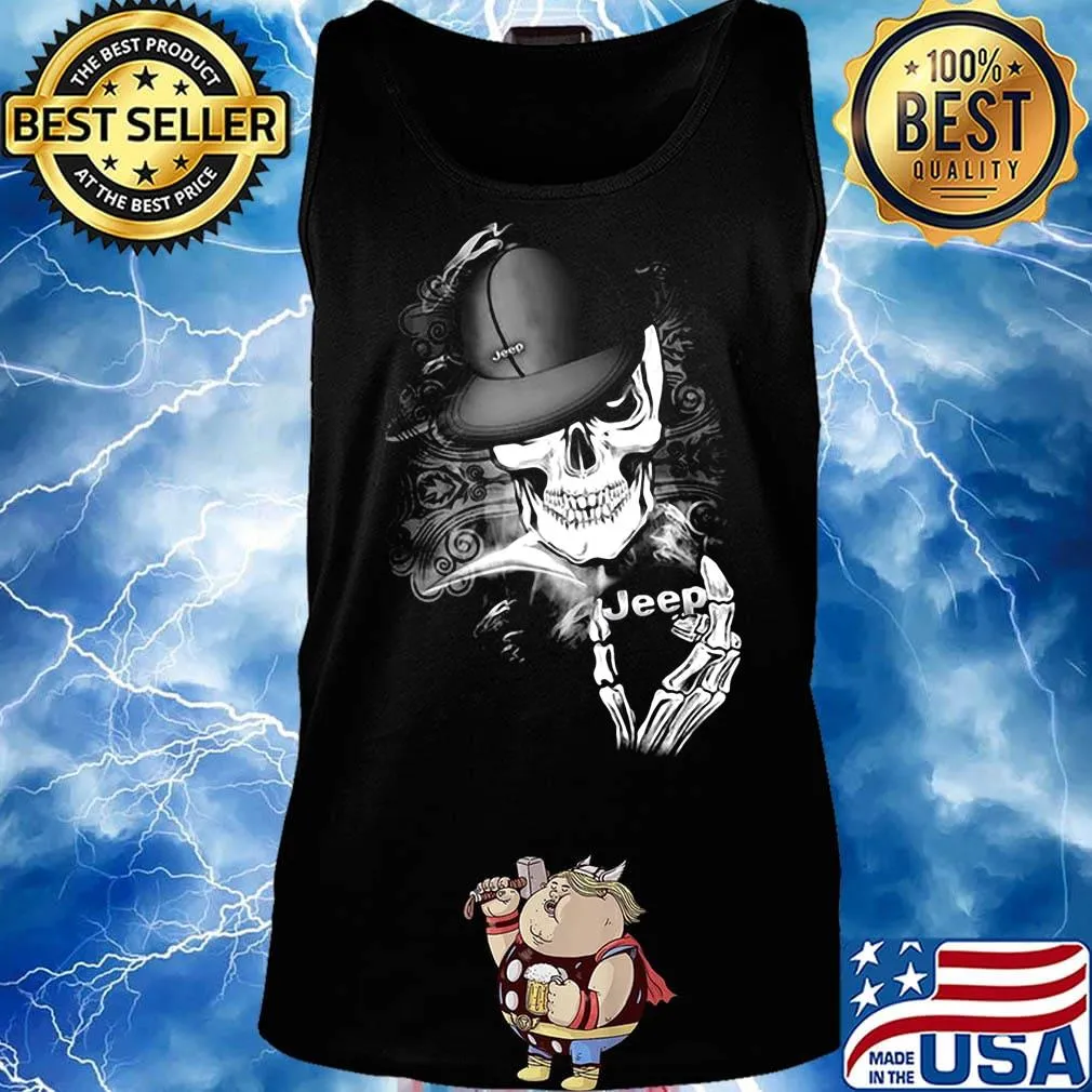 Skeleton skull jeep logo s Tank top