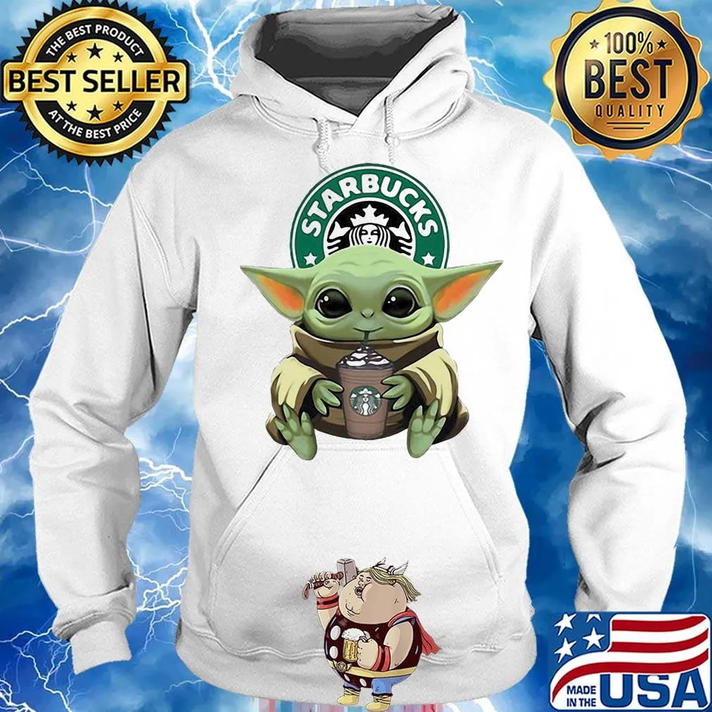 Star wars baby yoda hug starbucks coffee s Hoodie
