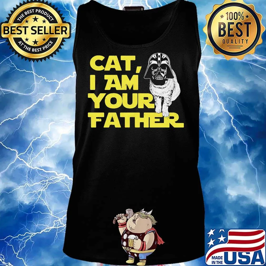 Star wars darth vader cat i am your father s Tank top