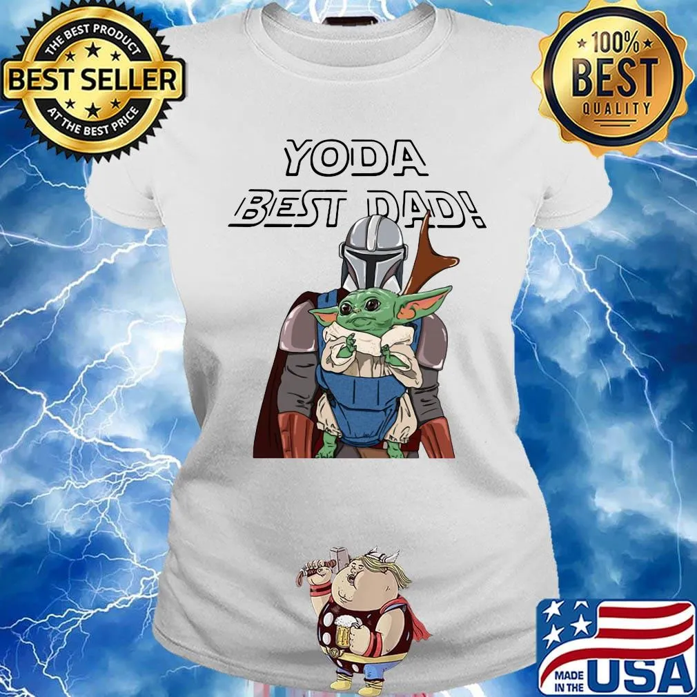 Star wars darth vader yoda best dad happy father's day s Ladies tee