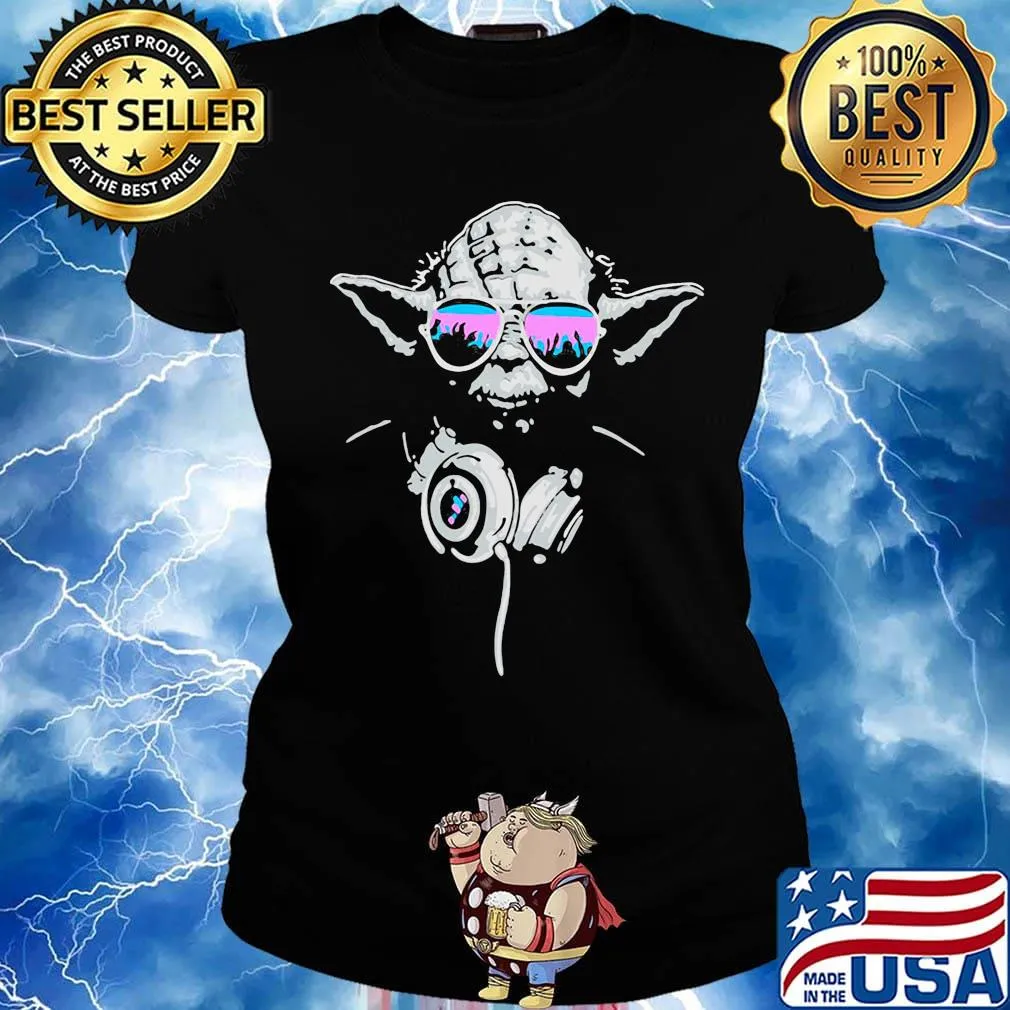 Star wars master yoda dj s Ladies tee