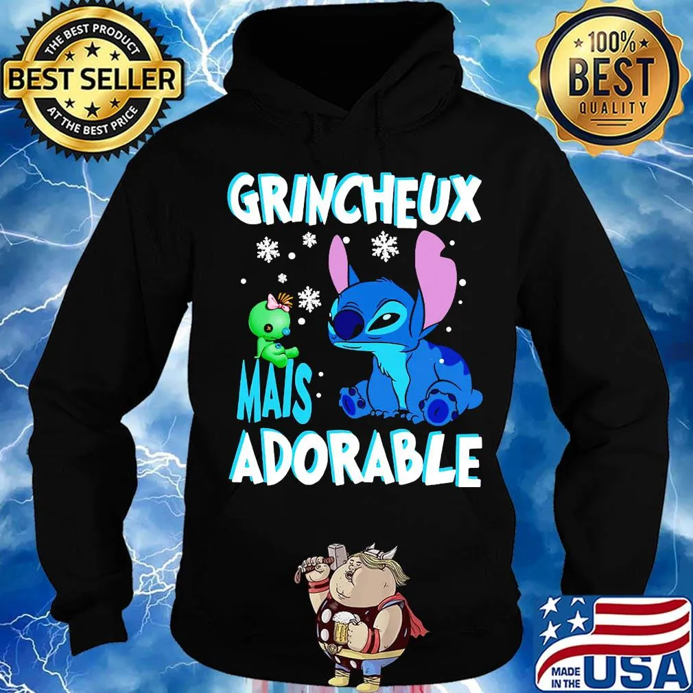 Stitch and scrump grincheux mais adorable s Hoodie