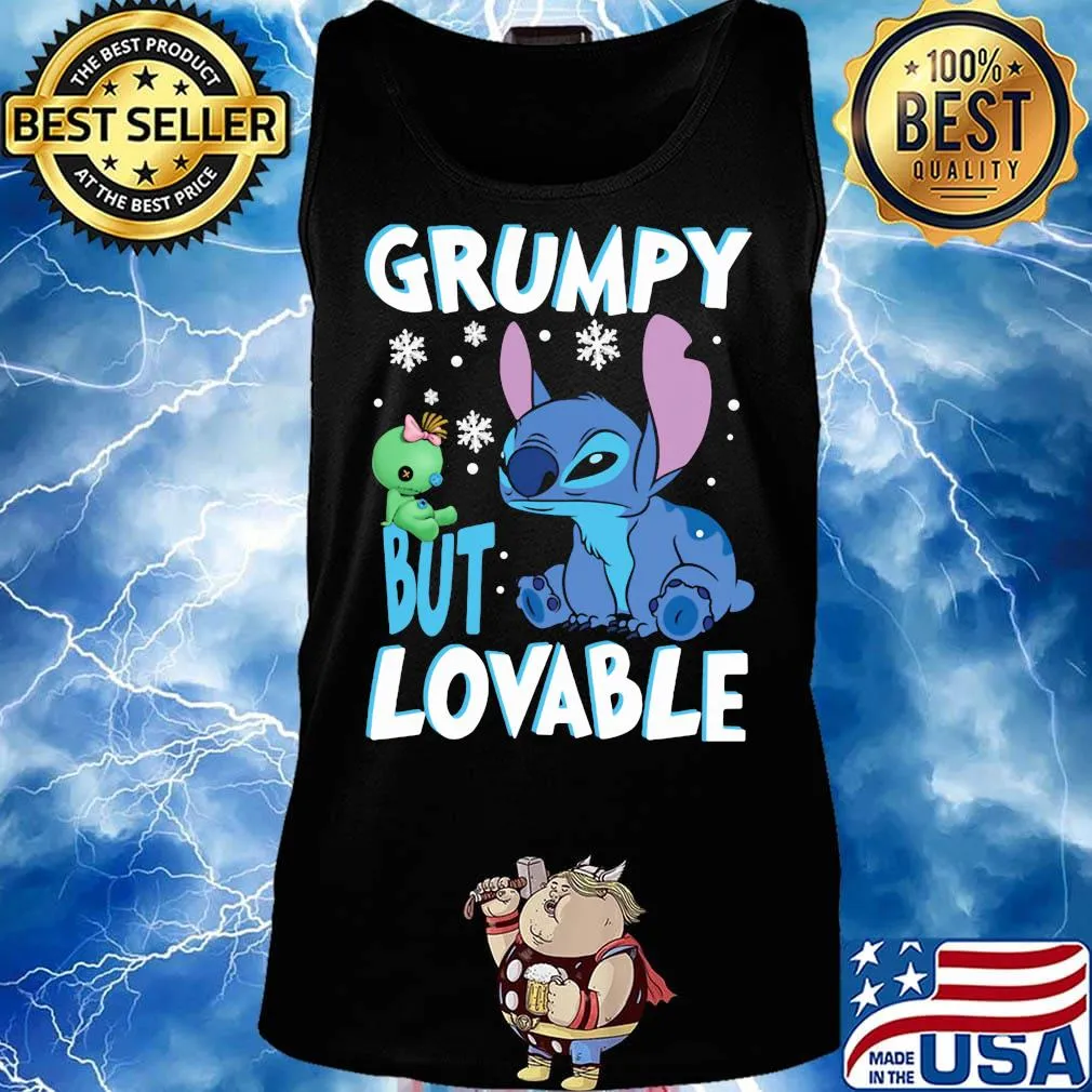 Stitch grumpy but lovable snows s Tank top
