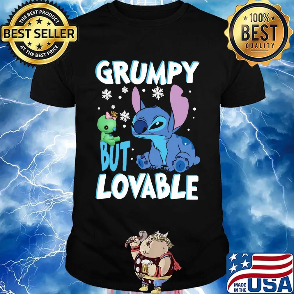 Stitch grumpy but lovable snows shirt