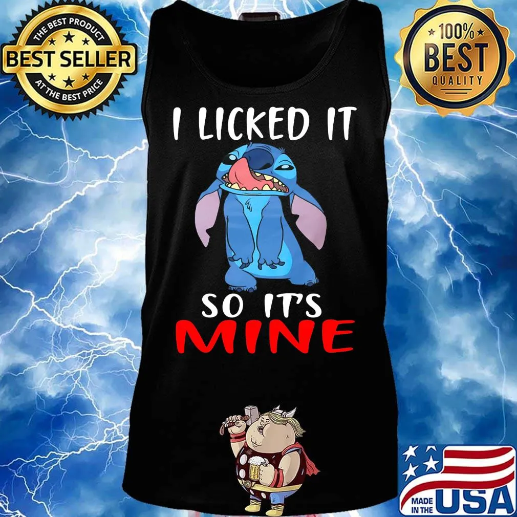 Stitch i licked it so it's mine s Tank top