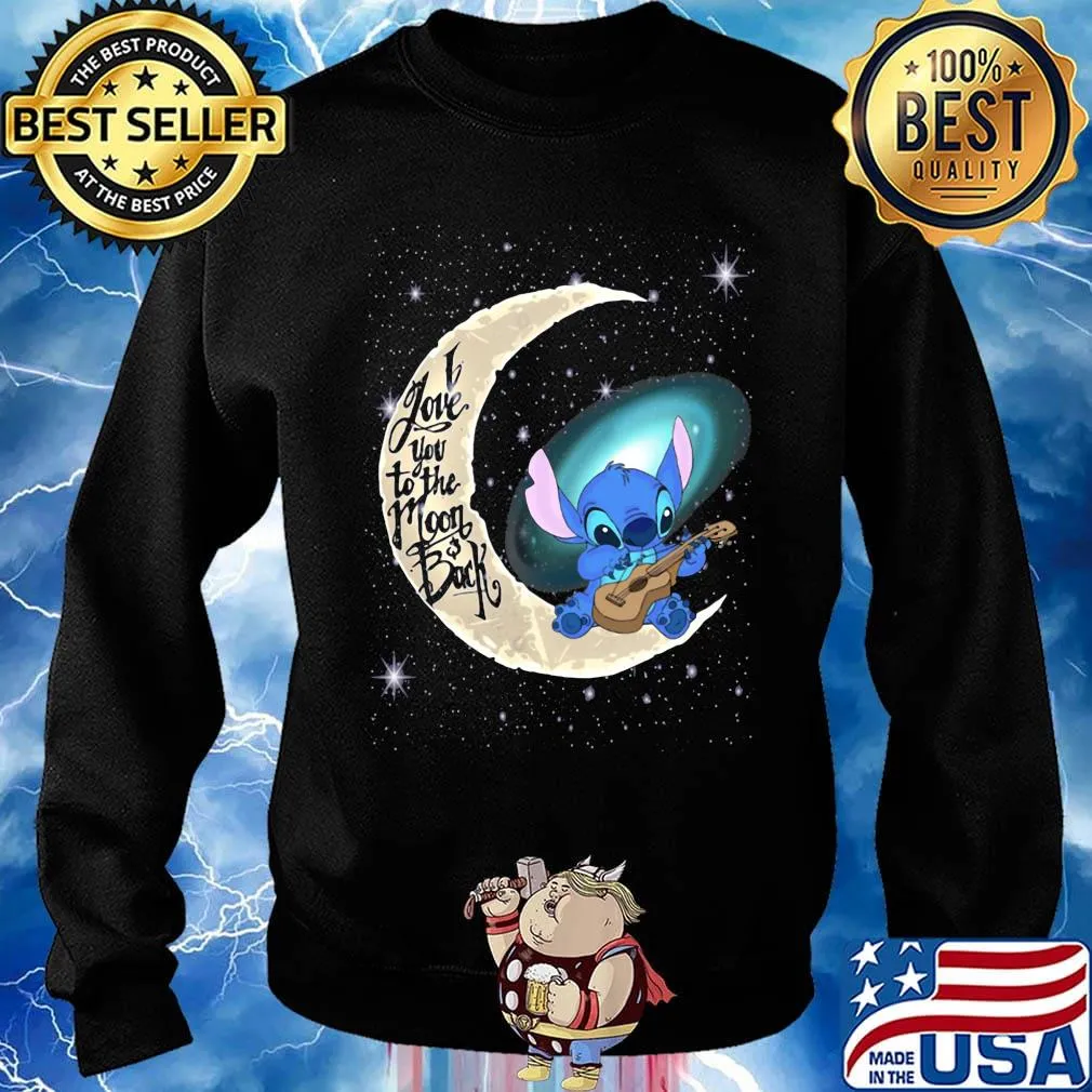 Stitch i love you to the moon back s Sweater