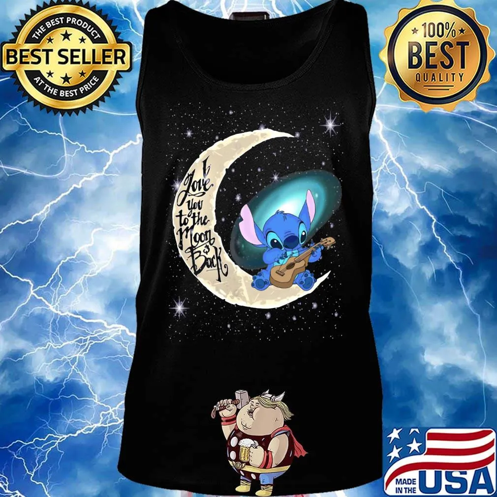 Stitch i love you to the moon back s Tank top