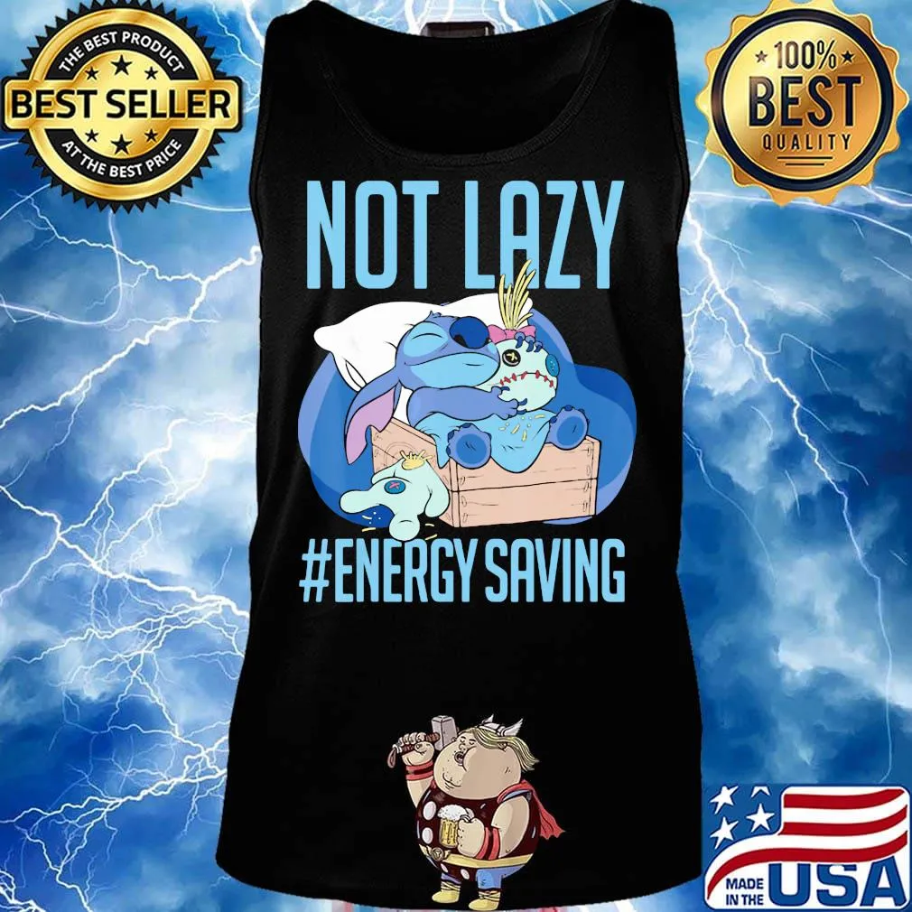Stitch not lazy energy saving s Tank top