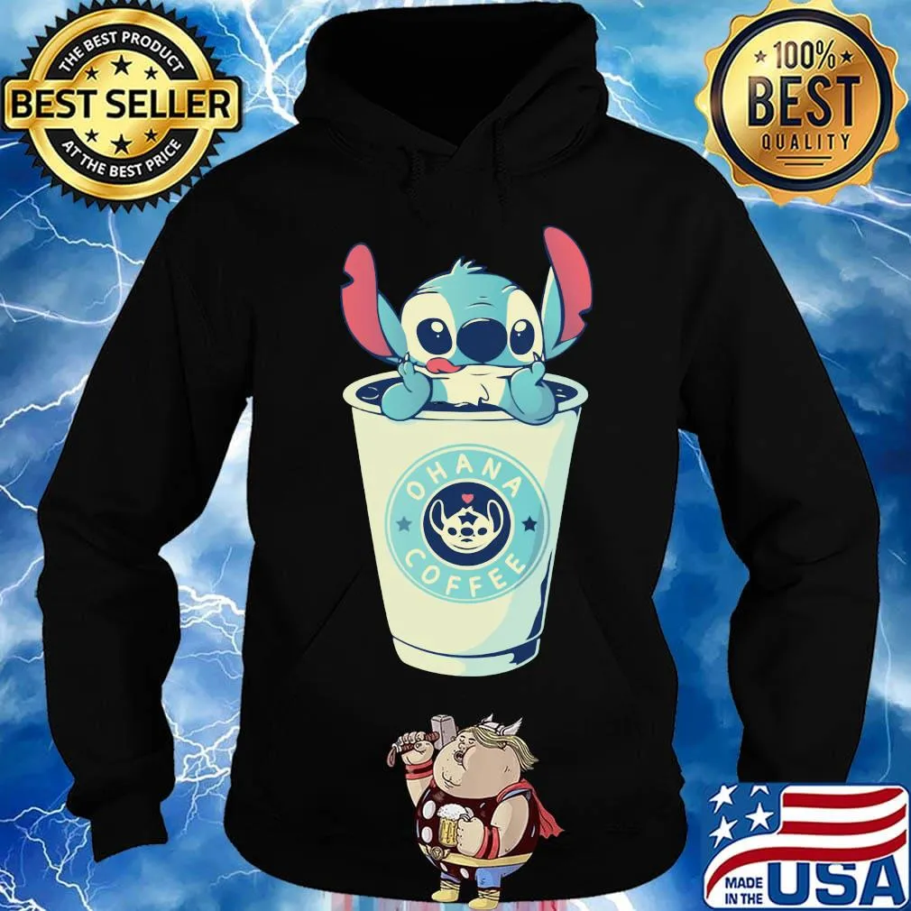 Stitch ohana coffee heart s Hoodie
