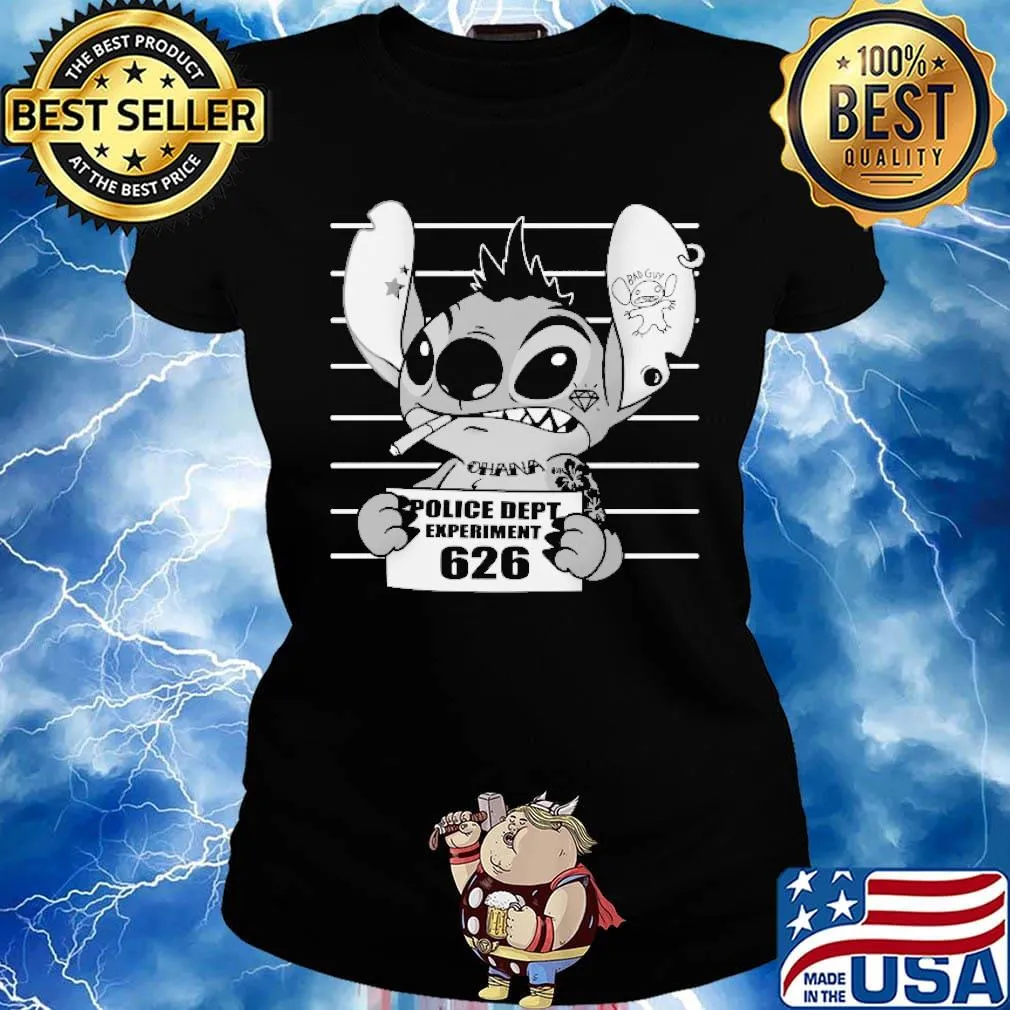 Stitch police dept experiment 626 s Ladies tee