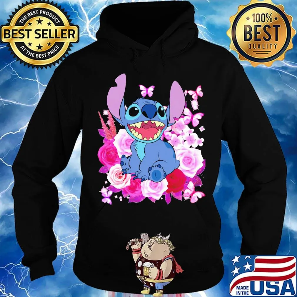 Stitch roses and butterflies s Hoodie