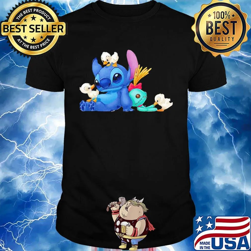 Stitch scrump and ducks shirt