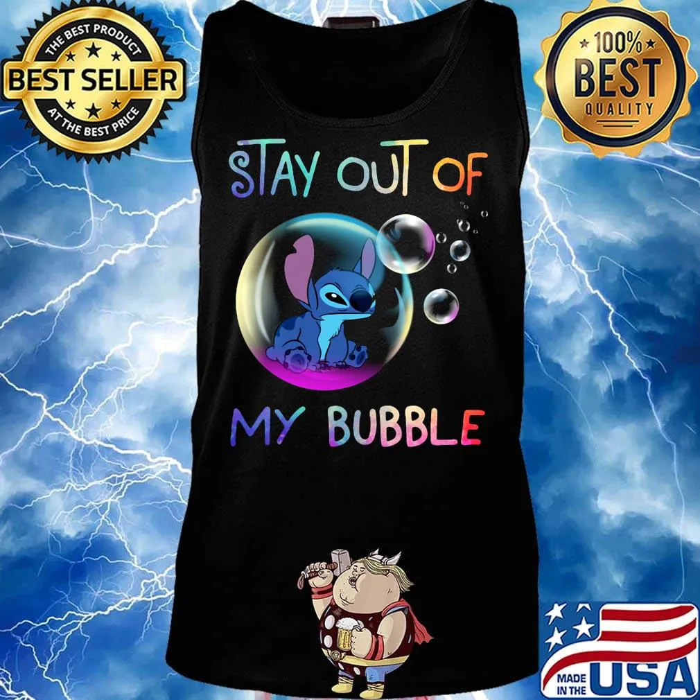 Stitch stay out of my bubble s Tank top