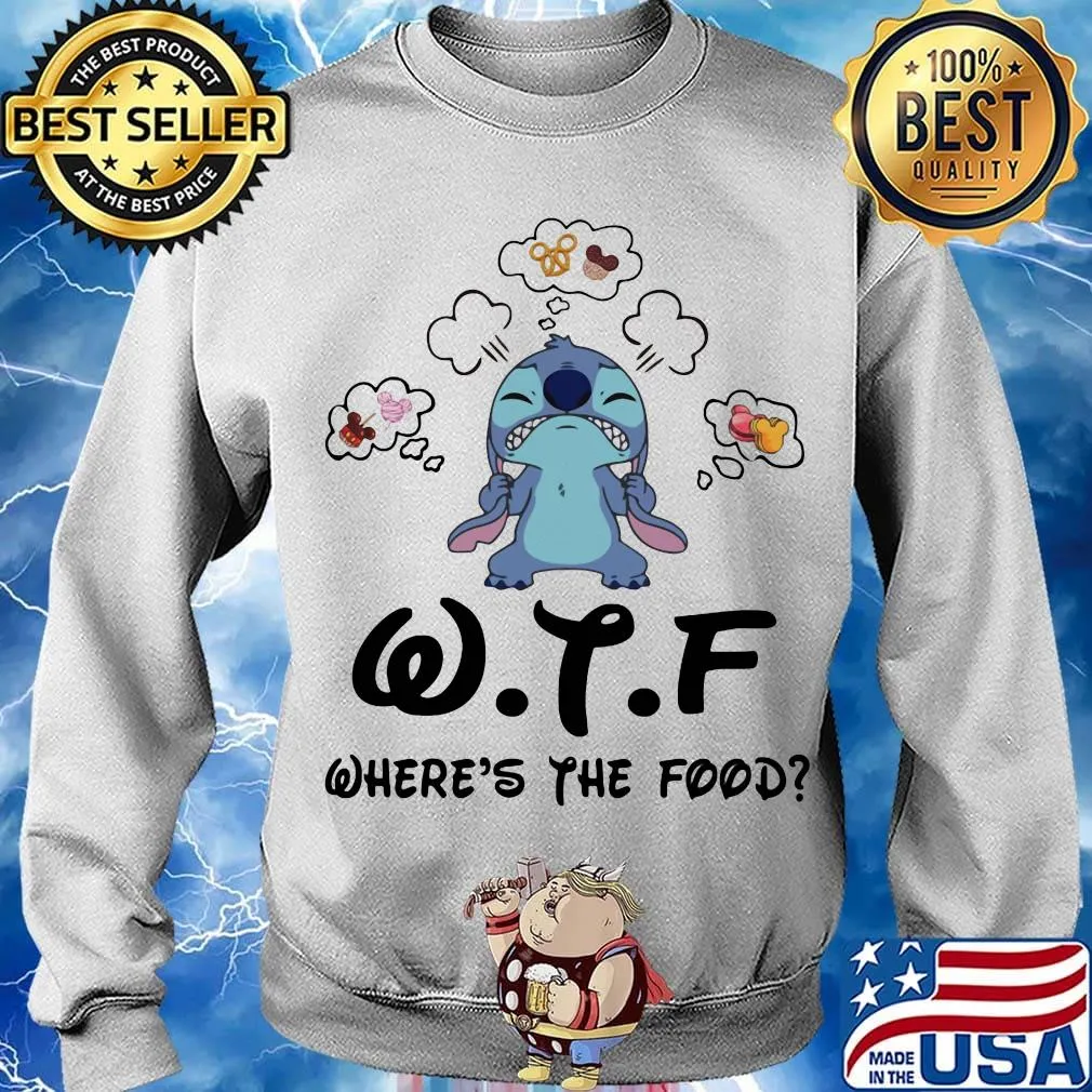 Stitch wtf where's the food white s Sweater