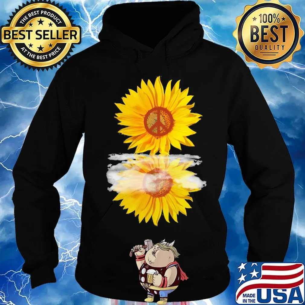 Sunflower hippie logo mirror s Hoodie