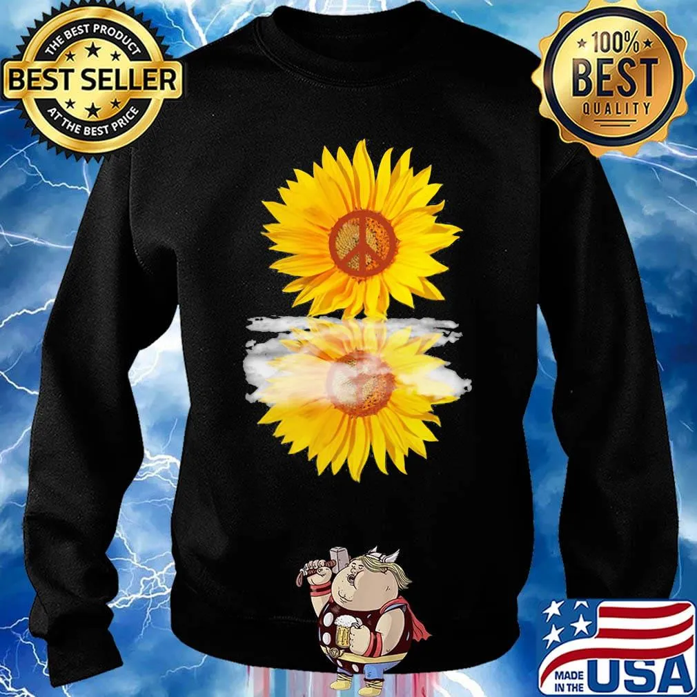 Sunflower hippie logo mirror s Sweater