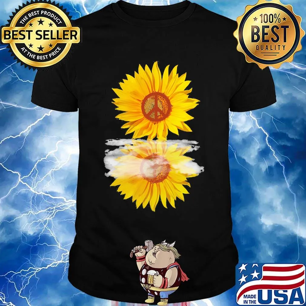 Sunflower hippie logo mirror shirt