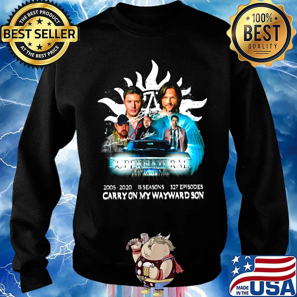 Supernatural 2005 2020 15 seasons 327 episodes carryon my wayward son s Sweater