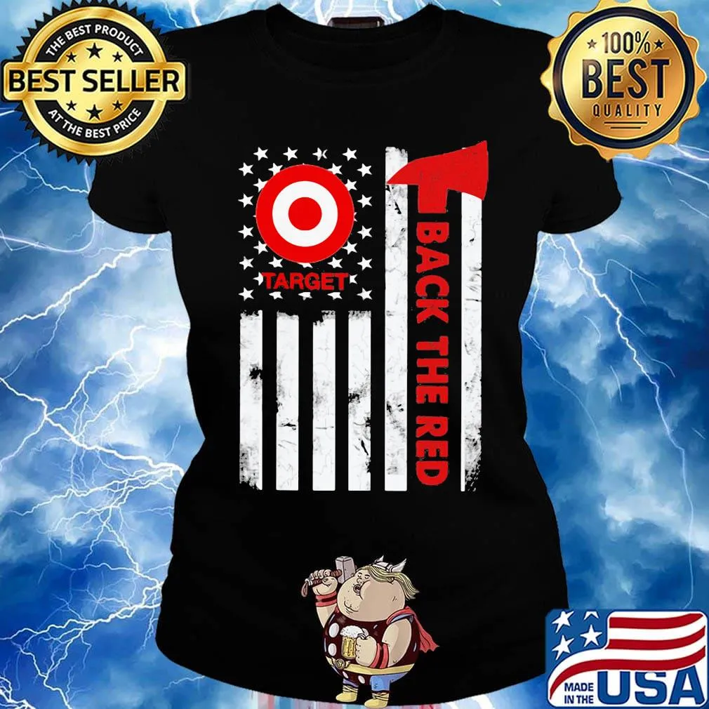 Target back the red american flag independence day s Ladies tee