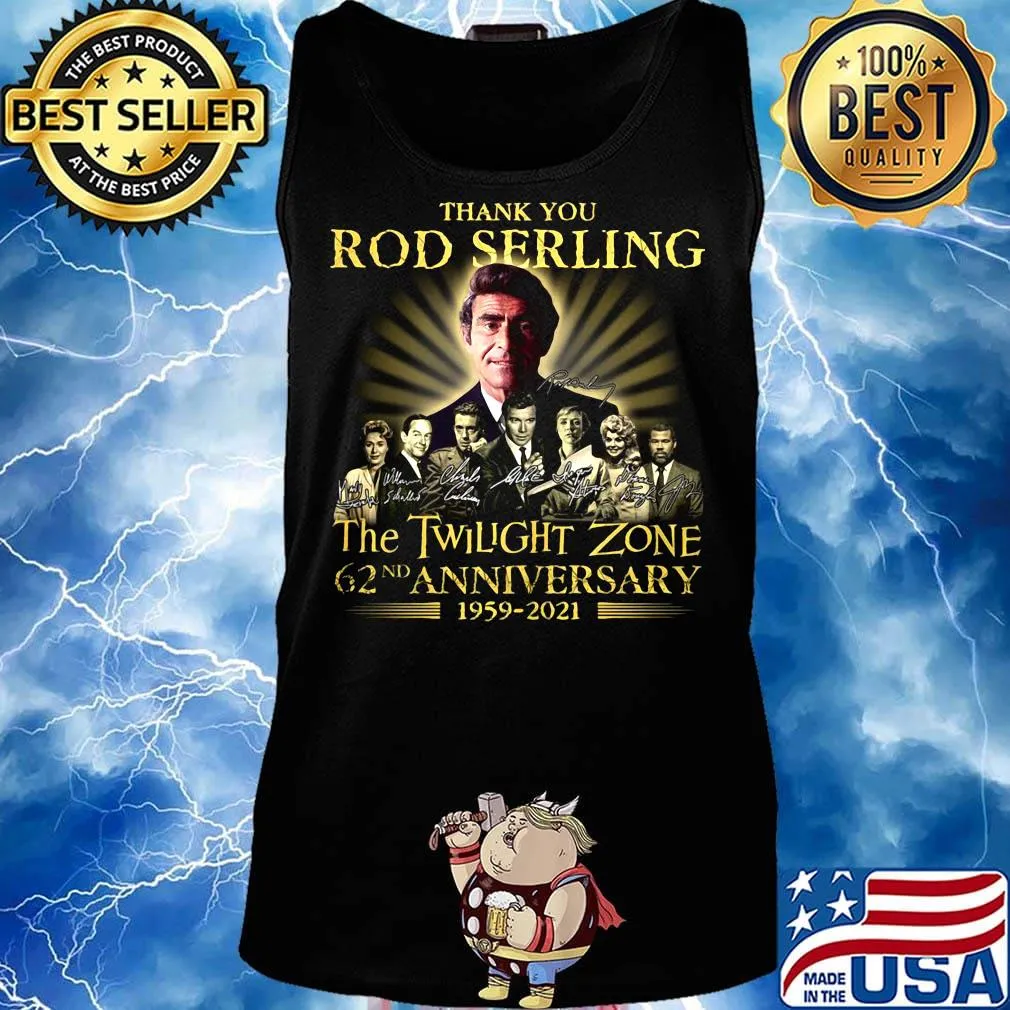 Thank you rod serling the twilight zone 62nd anniversary 1959 2021 signatures s Tank top