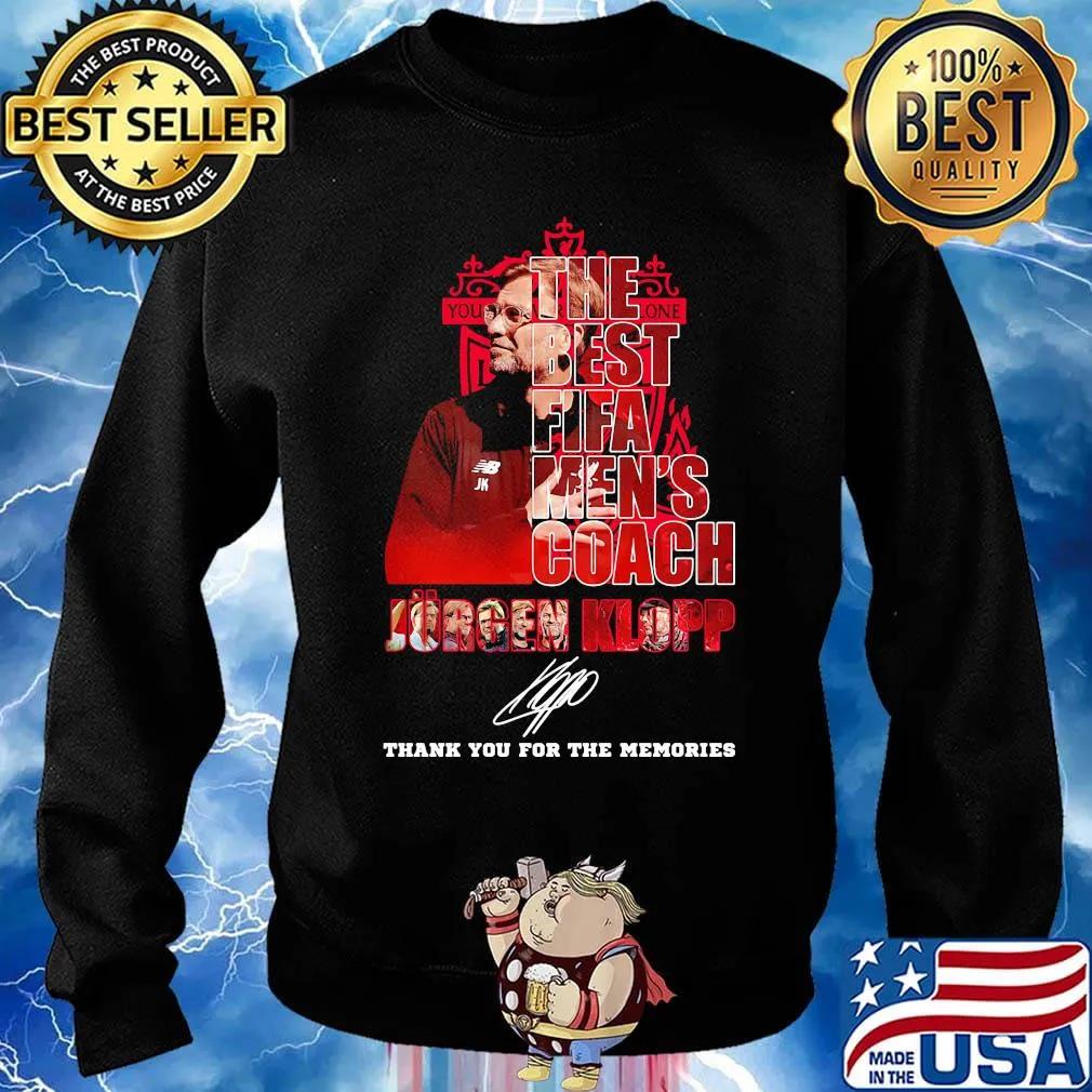 The best fifa men's coach jurgen klopp thank you for the memories signature s Sweater