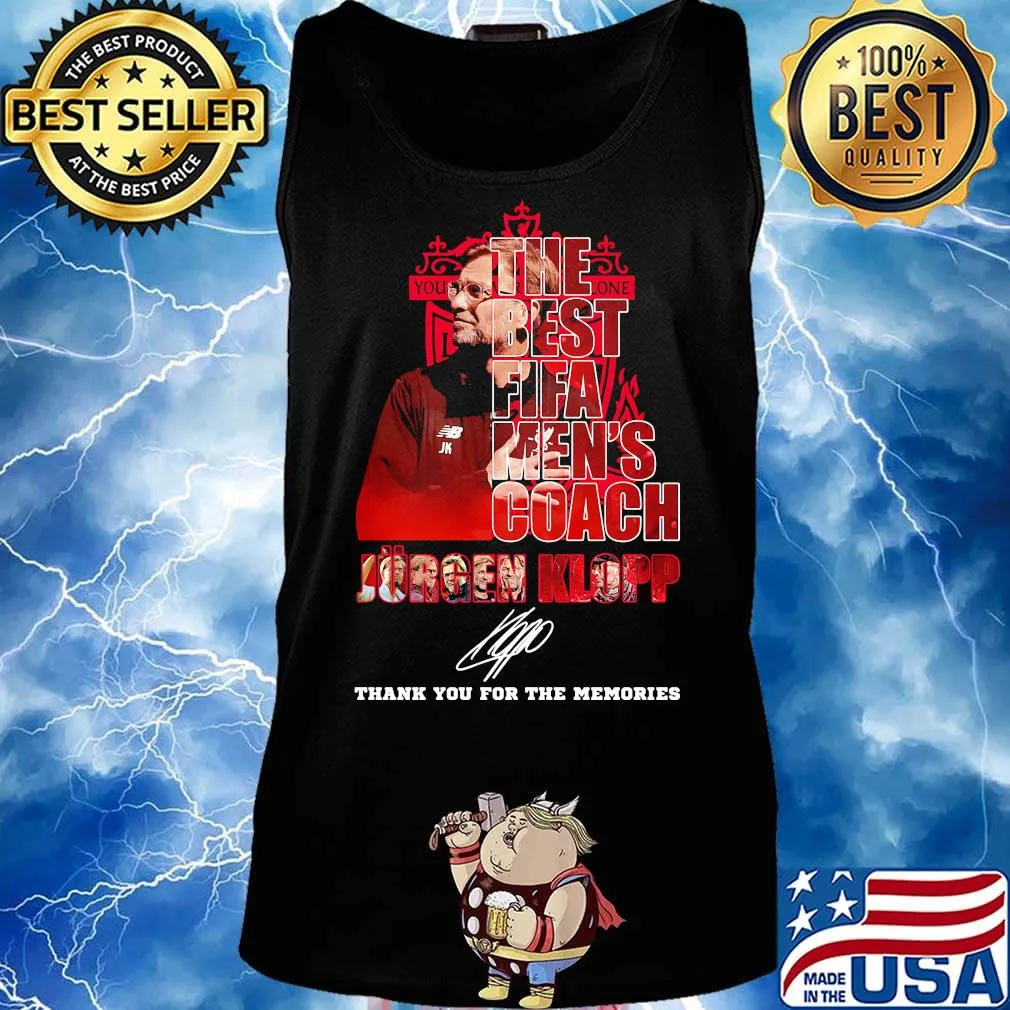 The best fifa men's coach jurgen klopp thank you for the memories signature s Tank top