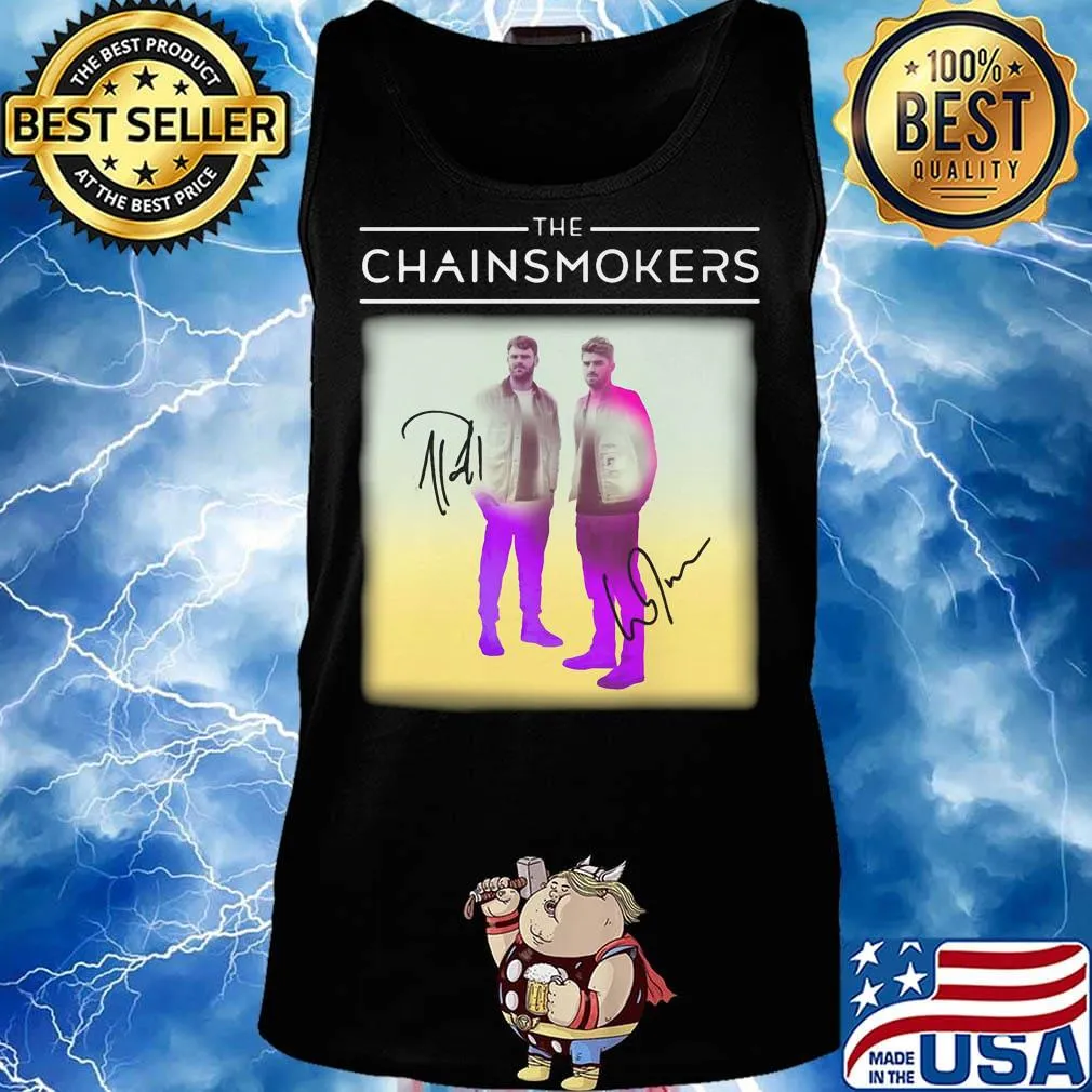 The chainsmokers members signatures s Tank top
