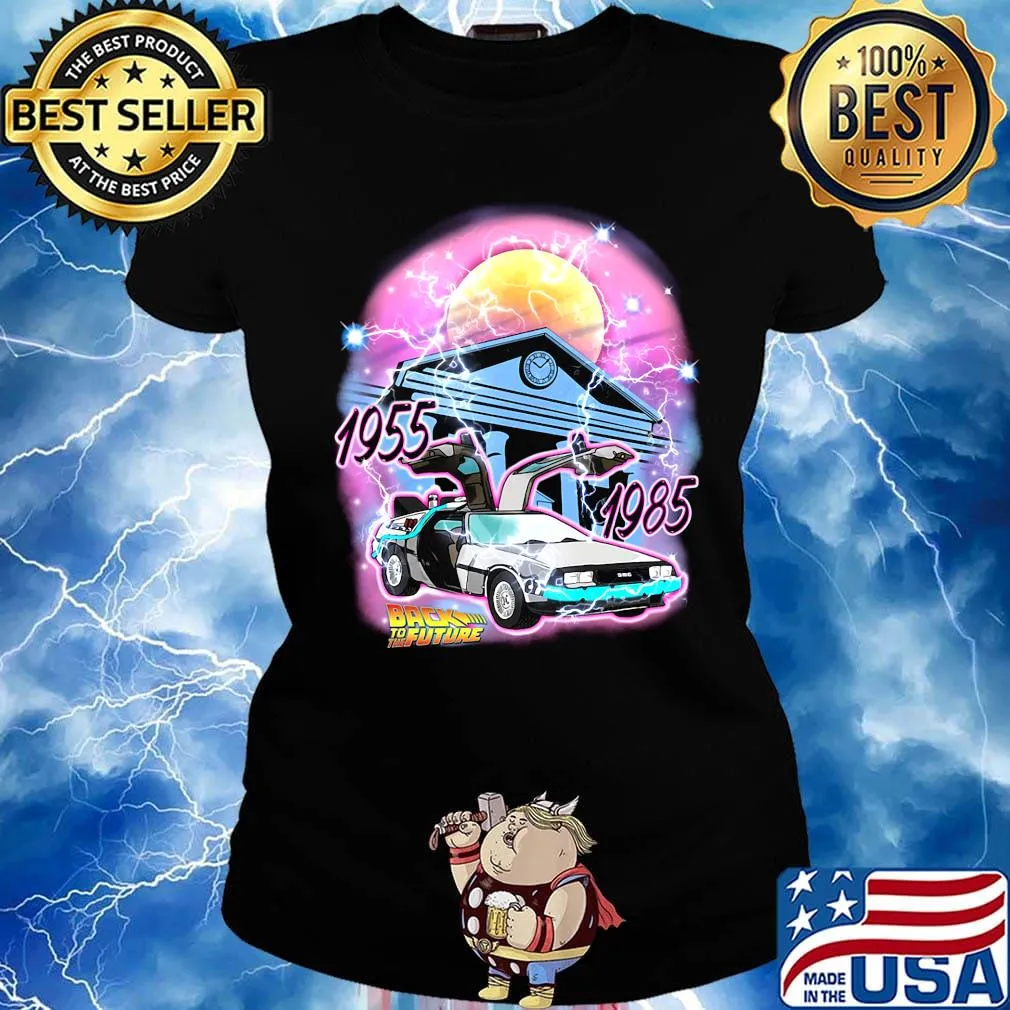 The future shirt destination 1955 time machine 1985 s Ladies tee