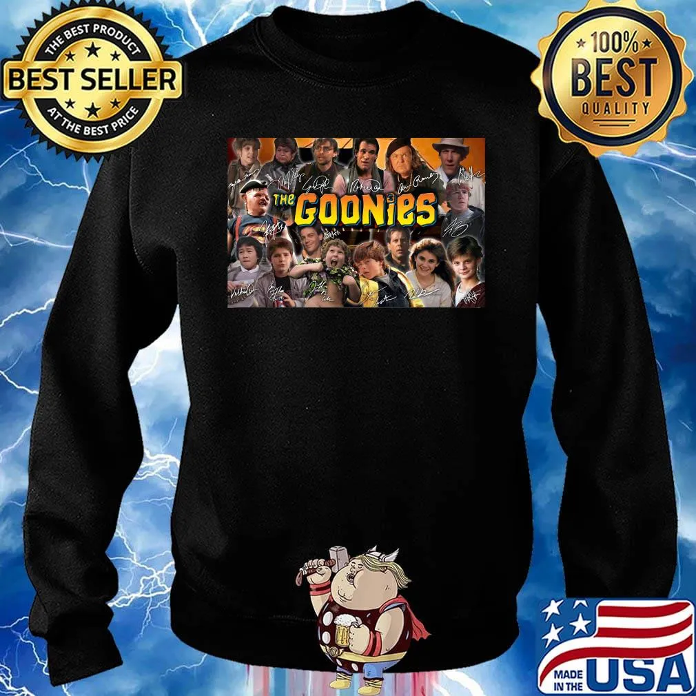 The goonies characters signatures poster s Sweater