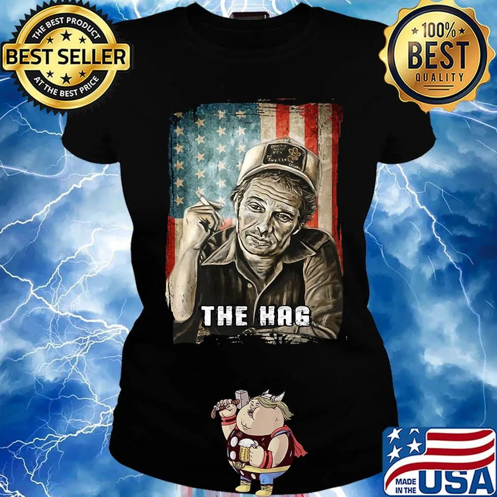 The hag smoking american flag independence day s Ladies tee