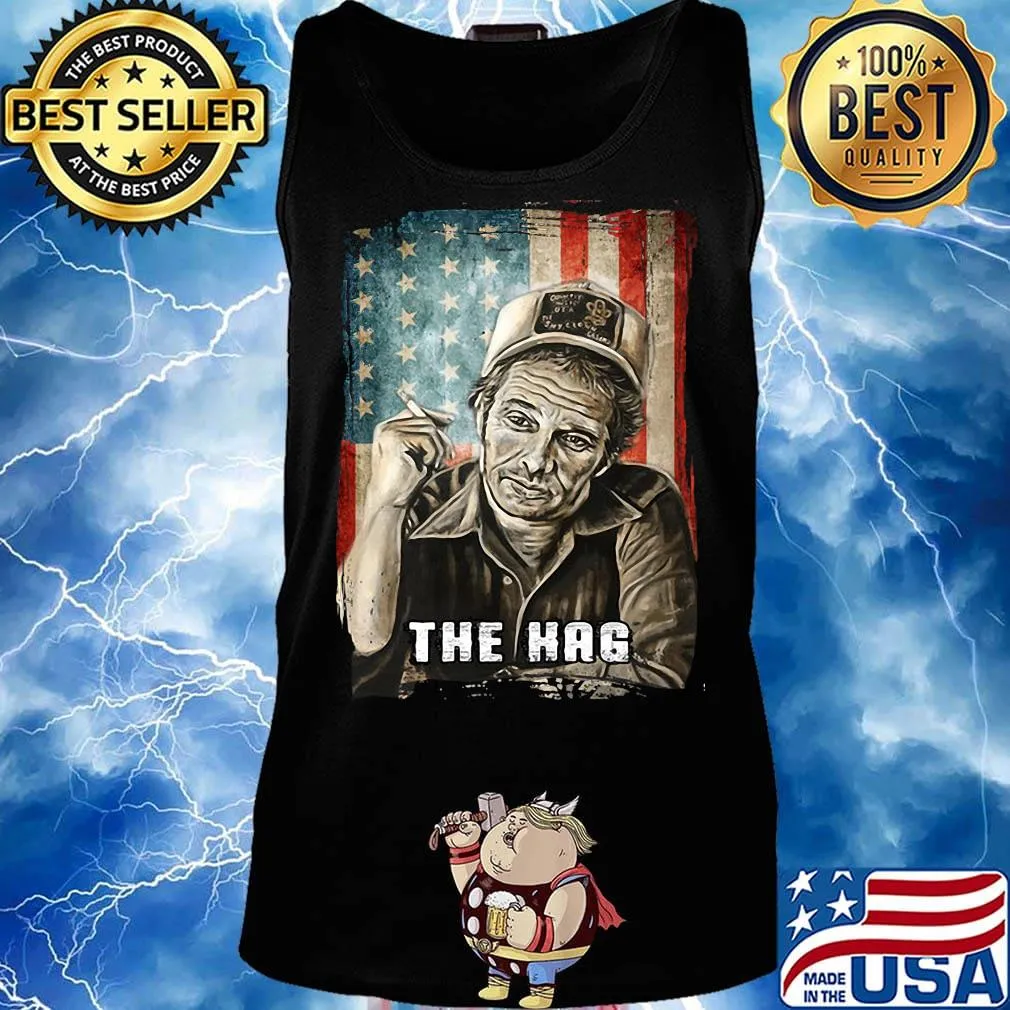 The hag smoking american flag independence day s Tank top
