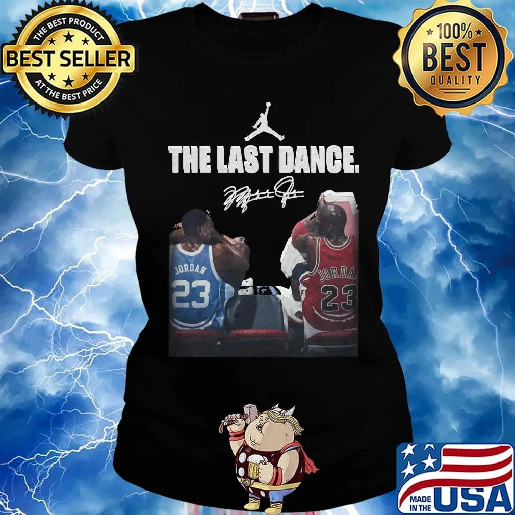The last dance michael jordan and kobe bryant basketball signature s Ladies tee