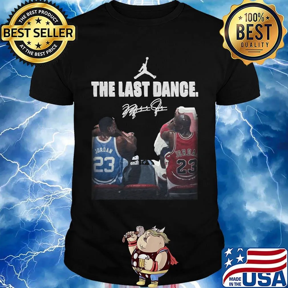 The last dance michael jordan and kobe bryant basketball signature shirt