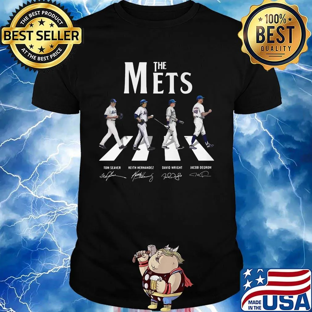 The mets baseball team abbey road signatures shirt