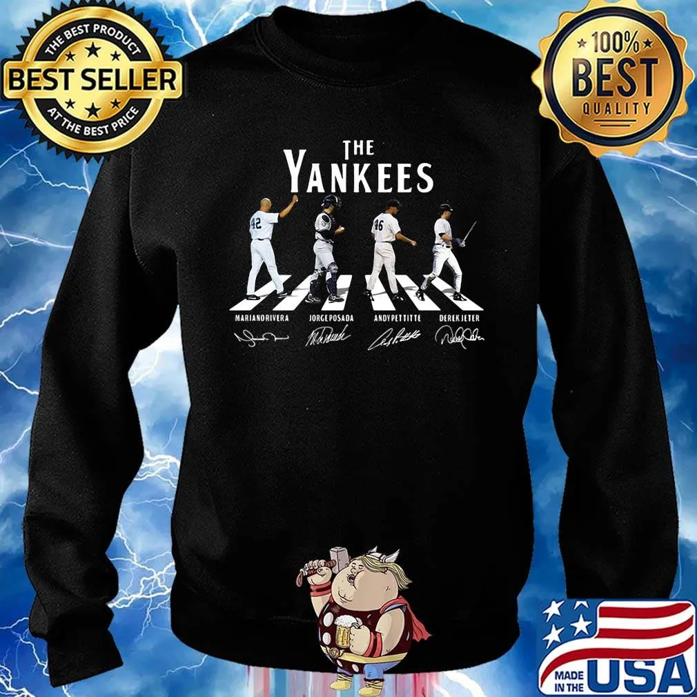 The new york yankees baseball team abbey road signatures s Sweater
