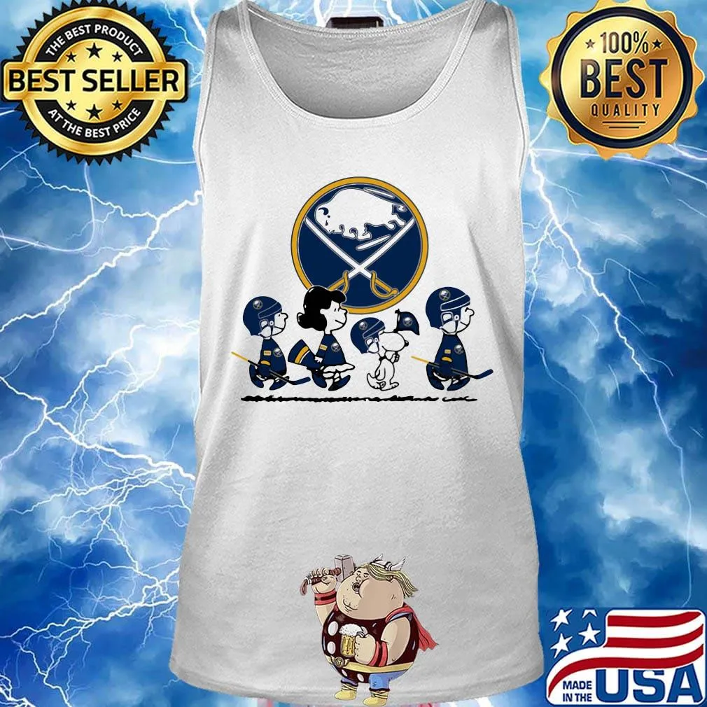 The peanuts buffalo sabres hockey logo s Tank top