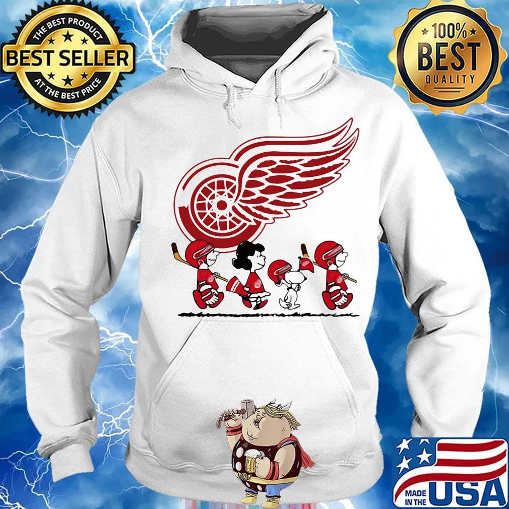 The peanuts detroit red wings hockey logo s Hoodie